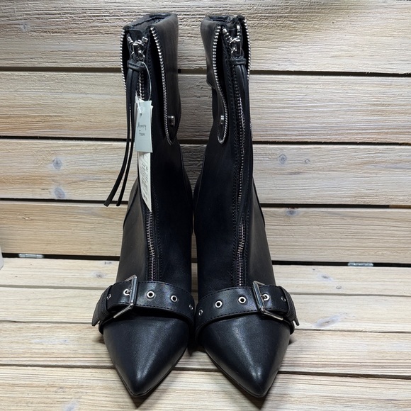 A New Day Mickey Point Toe Moto Ankle Boots NWT Size 11 - Picture 3 of 10